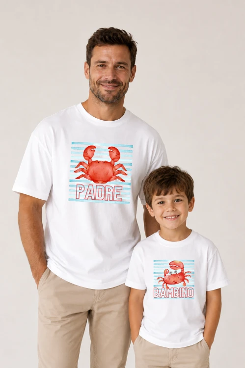 Dla taty i syna - padre &amp; bambino krab