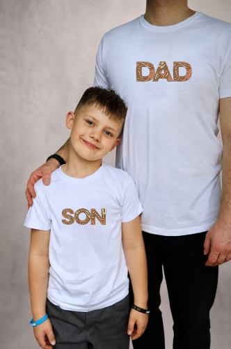 MW288 Koszulka dla taty i syna - DAD &amp; SON