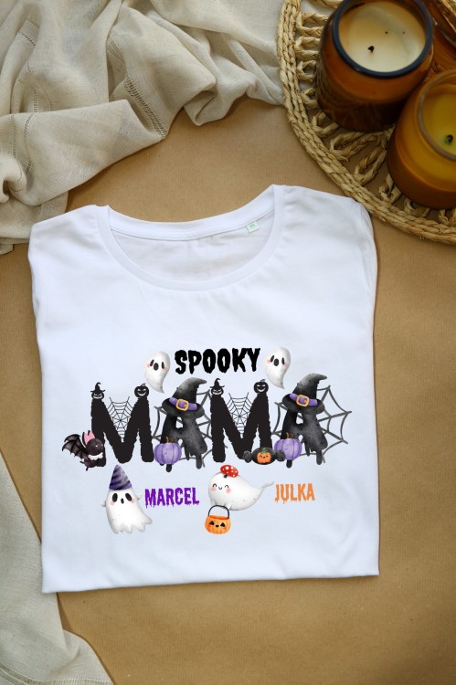 MW143 Koszulka damska Halloween - Spooky Mama.jpg