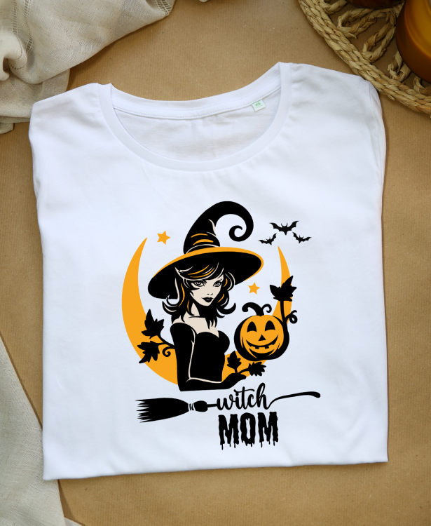 MW156 Koszulka damska Halloween - Witch MOM.png