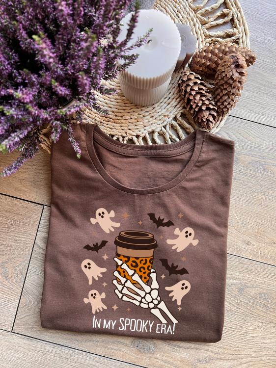 MW164 Koszulka brązowa damska - in my spooky era.png