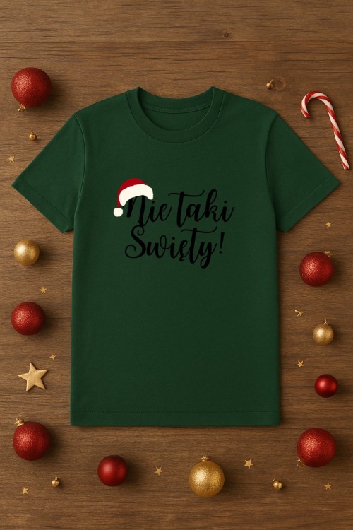 Koszulka z napisem - Nie taki Święty!