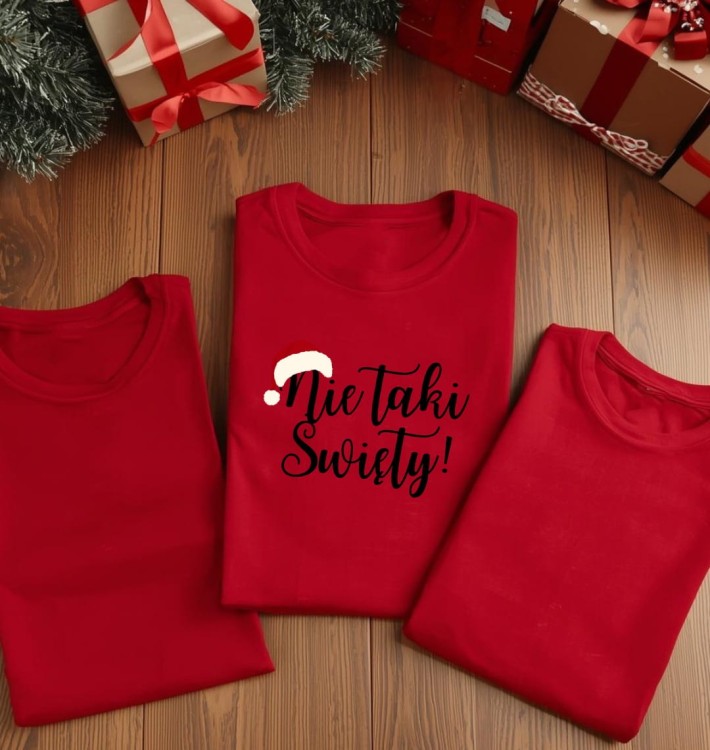 Koszulka z napisem - Nie taki Święty!