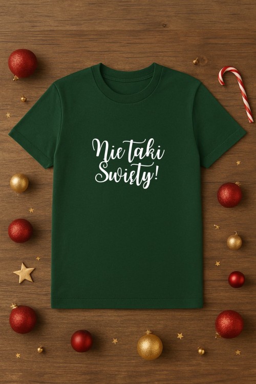Koszulka z napisem "Nie taki święty"