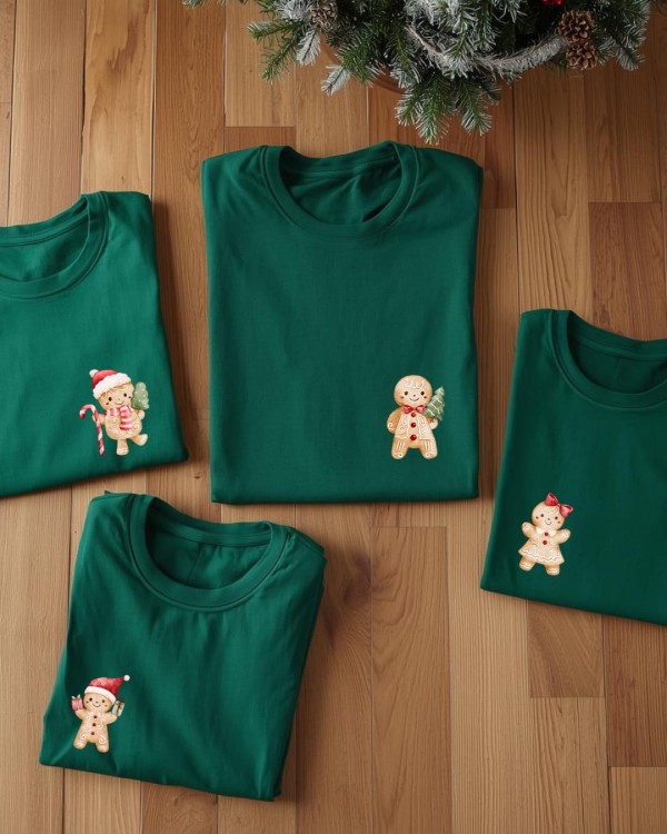 Zestaw koszulek rodzinnych z piernikami - TATA