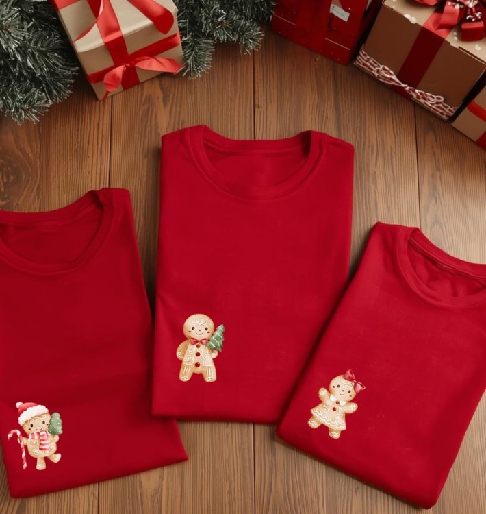 Zestaw koszulek rodzinnych z piernikami - koszulka / body dziecięce dziewczynka