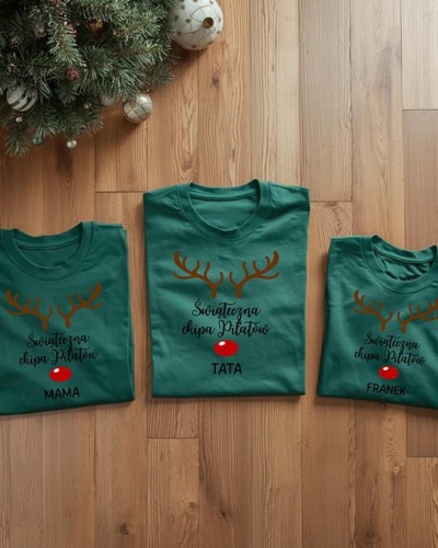 Zestaw rodzinny - świąteczna ekipa RENIFER MAMA