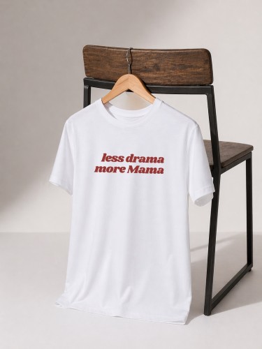 MW237 Koszulka z napisem "less drama more Mama".jpeg